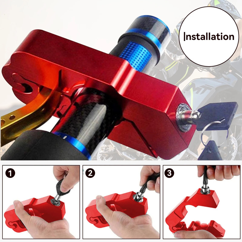 Motorcycle Handlebar Lock